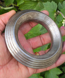 Sarbloh Chakri Kara Lines Collar Sikh Kada Heavy 1kg Style Bangle Pure Iron A55