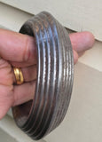 Sarbloh Chakri Kara Lines Collar Sikh Kada Heavy 1kg Style Bangle Pure Iron A55