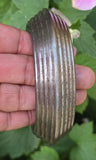 Sarbloh Chakri Kara Lines Collar Sikh Kada Heavy 1kg Style Bangle Pure Iron A55