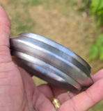 Sarbloh Chakri Kara Handmade Sikh Kada Heavy UFO Design Bangle Pure Iron A53 New