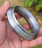 Sarbloh Chakri Kara Handmade Sikh Kada Heavy UFO Design Bangle Pure Iron A53 New