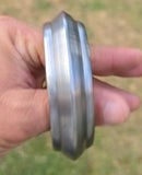 Sarbloh Chakri Kara Handmade Sikh Kada Heavy UFO Design Bangle Pure Iron A53 New