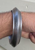 Sarbloh Chakri Kara Handmade Sikh Kada Heavy UFO Design Bangle Pure Iron A52 New