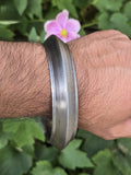 Sarbloh Chakri Kara Handmade Sikh Kada Heavy UFO Design Bangle Pure Iron A52 New