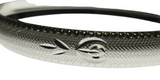 Silver Plated Kara Laser Engraved Khanda Kada Sikh Khalsa Punjabi Bangle Gift U2G Unisex
