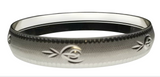 Silver Plated Kara Laser Engraved Khanda Sikh Bangle Khalsa Singh Kaur Kada U3 Unisex Bracelet