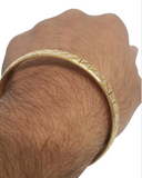 Two Tone Kara Silver Gold Plated XX Cross Design Bangle Hindu Sikh Singh Kaur U4R Bracelet Unisex Kada