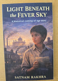 Light Beneath the Fever Sky Historical Coming of Age Story Satnam Rakhra English
