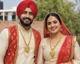 Punjabi  Kaintha Traditional Folk Taweet Necklace Bhangra Giddha Pendant Patiala A2G Unisex Cultural