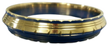 Sikh Kara Singh Lines Cut Design Kada Pure Brass Bangle 22ct Gold Look Khalsa B4 Unisex Heavy Bracelet
