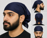 Sikh Navy Blue Rumal Hindu Kaur Singh Navy Blue bandana Head Wrap Wedding Gear