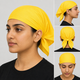Yellow Sikh Rumal Bandana Punjabi Head Wrap Cotton Gurudwara Headcover Singh Kaur Khalsa Unisex