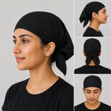 Black Sikh Rumal Head Wrap Bandana Punjabi Cotton Head Cover Roomal New Unisex UK