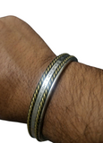 Sikh Kara Taati Vao Na Lagai Gurbani engraved Bangle Stainless Steel Brass Kada K17R Bani Smooth Unisex Singh Kaur design