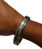 Sikh Kara Taati Vao Na Lagai Gurbani engraved Bangle Stainless Steel Brass Kada K17R Bani Smooth Unisex Singh Kaur design