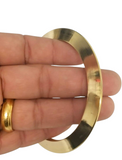Brass Kara Pittal Chakri Kada Smooth Sikh Singh Kaur khalsa bangle Gold look k6R