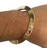 Brass Kara Pittal Chakri Kada Smooth Sikh Singh Kaur khalsa bangle Gold look k6R