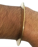 Brass Kara Pittal Chakri Kada Smooth Sikh Singh Kaur khalsa bangle Gold look k6R