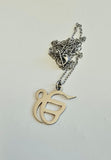 ੴ  Ek Onkar Pendant Stainless Steel Sikh Necklace Gold or Silver colour S21 Gift Unisex Singh Kaur