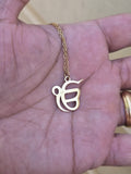 ੴ  Ek Onkar Pendant Stainless Steel Sikh Necklace Gold or Silver colour S21 Gift Unisex Singh Kaur