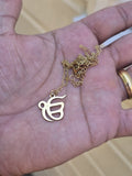 ੴ  Ek Onkar Pendant Stainless Steel Sikh Necklace Gold or Silver colour S21 Gift Unisex Singh Kaur