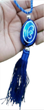 Sikh Ek Onkar Khanda Blue Car Mirror Hanger Punjabi Nazar Shield Pendant Gift RR3