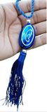 Sikh Ek Onkar Khanda Blue Car Mirror Hanger Punjabi Nazar Shield Pendant Gift RR3
