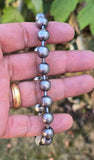 Sarbloh Simrana 18 Pure Iron beads Mala Sikh Meditation Manka Bracelet Prayer Unisex Gift