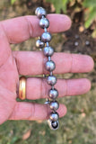 Sarbloh Simrana 18 Pure Iron beads Mala Sikh Meditation Manka Bracelet Prayer Unisex Gift