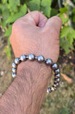 Sarbloh Simrana 18 Pure Iron beads Mala Sikh Meditation Manka Bracelet Prayer Unisex Gift