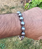 Sarbloh Simrana 18 Pure Iron beads Mala Sikh Meditation Manka Bracelet Prayer Unisex Gift