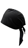 Black Cotton Plain Sikh Patka Two Tania Adjustable Head Wrap Unisex Hindu Headcover