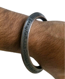 Mool Mantar Kara Chaupai Sahib Kada Engraved Sikh One Edge Heavy Bangle N1 Nanak Gobind Singh Khalsa Bani Bracelet