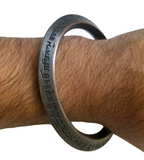 Mool Mantar Kara Chaupai Sahib Kada Engraved Sikh One Edge Heavy Bangle N1 Nanak Gobind Singh Khalsa Bani Bracelet