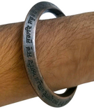 Mool Mantar Kara Chaupai Sahib Kada Engraved Sikh One Edge Heavy Bangle N1 Nanak Gobind Singh Khalsa Bani Bracelet