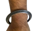 Mool Mantar Kara Chaupai Sahib Kada Engraved Sikh One Edge Heavy Bangle N1 Nanak Gobind Singh Khalsa Bani Bracelet