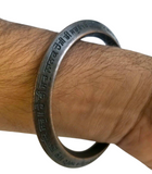 Mool Mantar Kara Chaupai Sahib Kada Engraved Sikh One Edge Heavy Bangle N1 Nanak Gobind Singh Khalsa Bani Bracelet