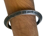 Mool Mantar Kara Chaupai Sahib Kada Engraved Sikh One Edge Heavy Bangle N1 Nanak Gobind Singh Khalsa Bani Bracelet