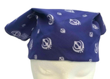 Sikh Punjabi Blue Khanda Cotton Rumal Head Wrap Cover Bandana Wedding Hankie New Unisex Roomal