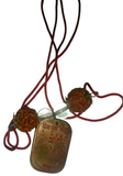 Sidh Shri Durga Kavach Rudraksha Hindu Blessed Necklace Evil Eye Nazar Talisman N2 Good luck Shiri Protection amulet