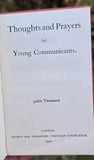 Thoughts and Prayers for Young Communicants Vintage 1920 Christian Book B29 Rare