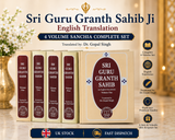 Sri Guru Granth Sahib Ji English Translation Four Volumes Sanchia Complete Set