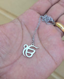 ੴ  Ek Onkar Pendant Stainless Steel Sikh Necklace Gold or Silver colour S21 Gift Unisex Singh Kaur