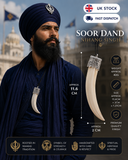 Sikh Soor Dand Authentic Antique Pendant Old Evil Eye Nazar Shield Dant Nihang