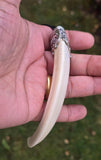 Sikh Soor Dand Authentic Antique Pendant Old Evil Eye Nazar Shield Dant Nihang