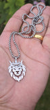 Stainless Steel Lion King Necklace Gold & Silver Plated adjustable Chain Q52R Crown Pendant Unisex