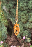 Stainless Steel Lion King Necklace Gold & Silver Plated adjustable Chain Q52R Crown Pendant Unisex