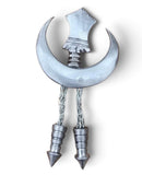 Sarbloh Sikh Chand Tora Brooch Pin Turban Dumala Dastar Patka Singh Handmade BBB