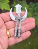 Sarbloh Sikh Chand Tora Brooch Pin Turban Dumala Dastar Patka Singh Handmade BBB