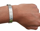 Adjustable Sikh Kara Stainless Steel Khanda Ik Onkar Engraved Kada R13 Bangle Unisex